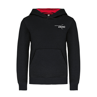 Covos hooded sweater met gecontrasteerde capuchon